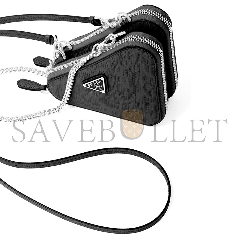 PRADA SAFFIANO LEATHER MINI POUCH 1NR015 (15*10cm) 